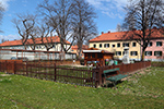 Dornschneidergasse - Innenhof mit privater Gartenlaube und Kamin